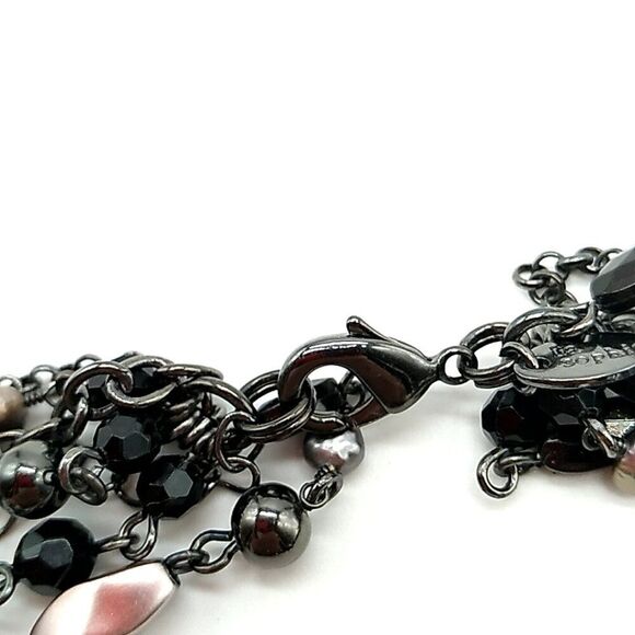 Lia Sophia KATIE Necklace Layered Multi-Strand Beaded On Chain Retired - Picture 5 of 10